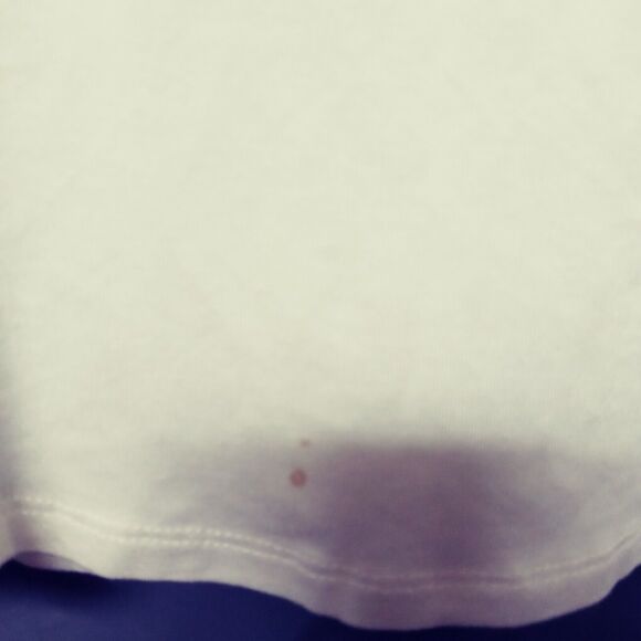 Womens Small White Tank Top Ivory Stretch Scoop Neck Knit Casual Layering Tee - Picture 7 of 12